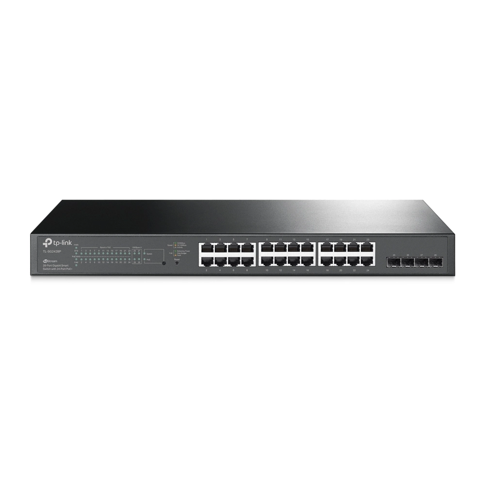 TP-Link Poe Switch 28 Port L2+ Managed (24 GE + 4 GE SFP Port) SG2428P view 4